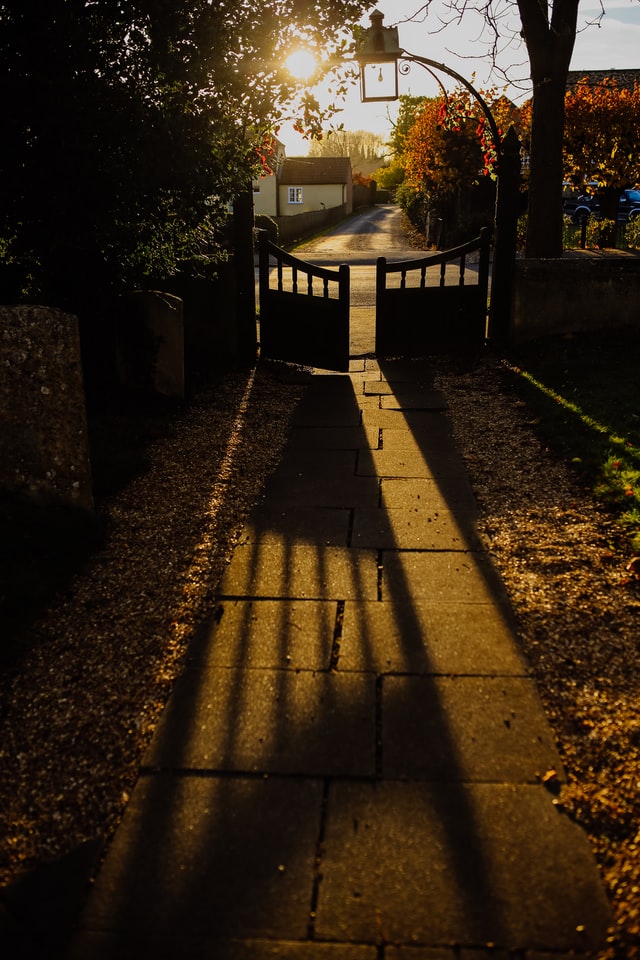 driveway with gate